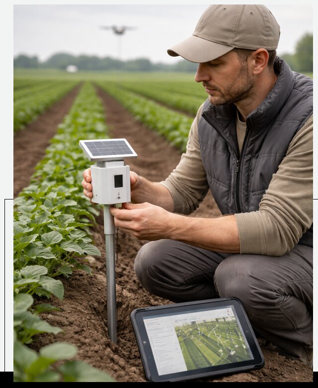 IoT мониторинг сельскохозяйственных полей и контроля в Минусинске